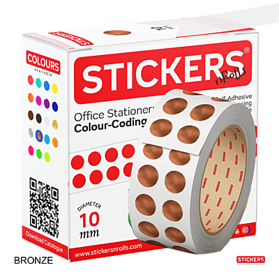 10mm - Round - Metallic - Colour Coding Stickers - Permanent Adhesive 10mm - Round - Metallic - Colour Coding Stickers - Permanent Adhesive
