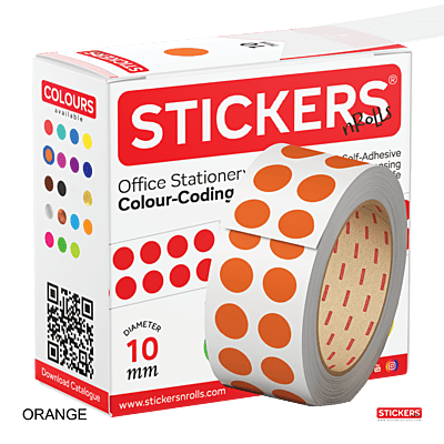10mm - Round - Solid Colours - Colour Coding Stickers - Permanent Adhesive 10mm - Round - Solid Colours - Colour Coding Stickers - Permanent Adhesive