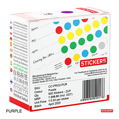 10mm - Round - Solid Colours - Colour Coding Stickers - Permanent Adhesive 10mm - Round - Solid Colours - Colour Coding Stickers - Permanent Adhesive