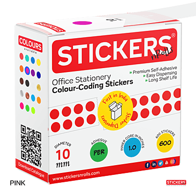 10mm - Round - Solid Colours - Colour Coding Stickers - Permanent Adhesive 10mm - Round - Solid Colours - Colour Coding Stickers - Permanent Adhesive