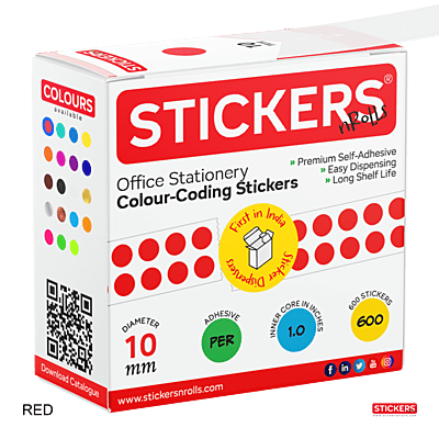 10mm - Round - Solid Colours - Colour Coding Stickers - Permanent Adhesive 10mm - Round - Solid Colours - Colour Coding Stickers - Permanent Adhesive