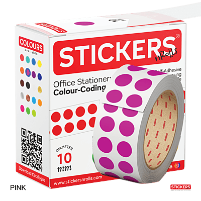 10mm - Round - Solid Colours - Colour Coding Stickers - Permanent Adhesive 10mm - Round - Solid Colours - Colour Coding Stickers - Permanent Adhesive