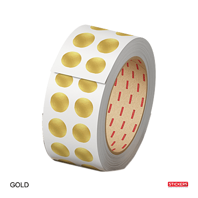 10mm - Round - Metallic - Colour Coding Stickers - Permanent Adhesive 10mm - Round - Metallic - Colour Coding Stickers - Permanent Adhesive