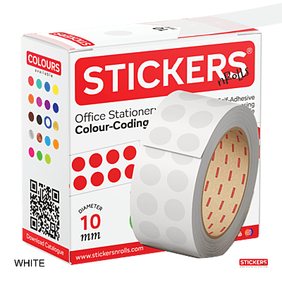 10mm - Round - Solid Colours - Colour Coding Stickers - Permanent Adhesive 10mm - Round - Solid Colours - Colour Coding Stickers - Permanent Adhesive