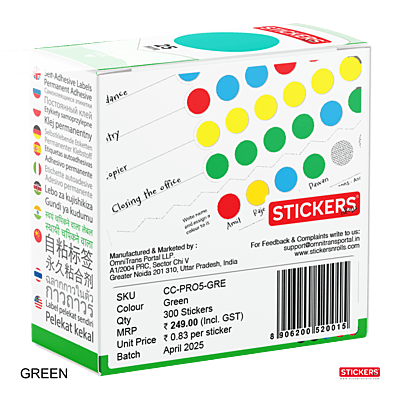 25mm - Round - Solid Colours - Colour Coding Stickers - Permanent Adhesive 25mm - Round - Solid Colours - Colour Coding Stickers - Permanent Adhesive