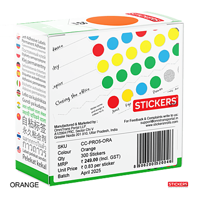 25mm - Round - Solid Colours - Colour Coding Stickers - Permanent Adhesive 25mm - Round - Solid Colours - Colour Coding Stickers - Permanent Adhesive