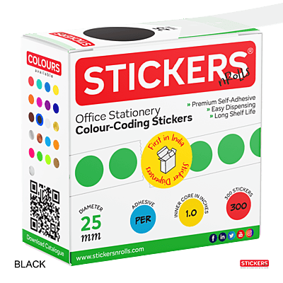 25mm - Round - Solid Colours - Colour Coding Stickers - Permanent Adhesive 25mm - Round - Solid Colours - Colour Coding Stickers - Permanent Adhesive