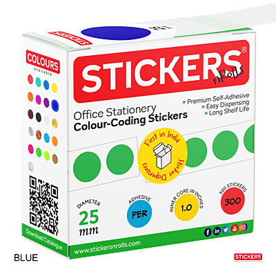 25mm - Round - Solid Colours - Colour Coding Stickers - Permanent Adhesive 25mm - Round - Solid Colours - Colour Coding Stickers - Permanent Adhesive
