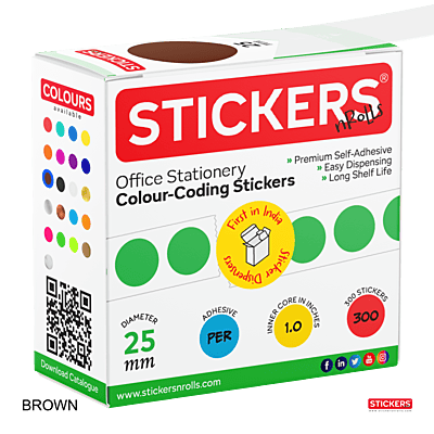25mm - Round - Solid Colours - Colour Coding Stickers - Permanent Adhesive 25mm - Round - Solid Colours - Colour Coding Stickers - Permanent Adhesive