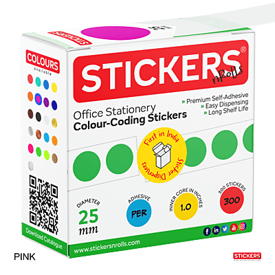 25mm - Round - Solid Colours - Colour Coding Stickers - Permanent Adhesive 25mm - Round - Solid Colours - Colour Coding Stickers - Permanent Adhesive