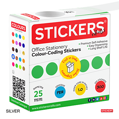 25mm - Round - Metallic Colours - Colour Coding Stickers - Permanent Adhesive 25mm - Round - Metallic Colours - Colour Coding Stickers - Permanent Adhesive