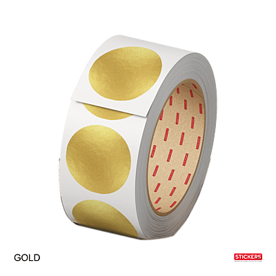 25mm - Round - Metallic Colours - Colour Coding Stickers - Permanent Adhesive 25mm - Round - Metallic Colours - Colour Coding Stickers - Permanent Adhesive