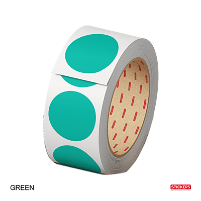 25mm - Round - Solid Colours - Colour Coding Stickers - Permanent Adhesive 25mm - Round - Solid Colours - Colour Coding Stickers - Permanent Adhesive