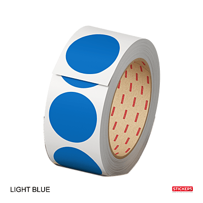 25mm - Round - Solid Colours - Colour Coding Stickers - Permanent Adhesive 25mm - Round - Solid Colours - Colour Coding Stickers - Permanent Adhesive