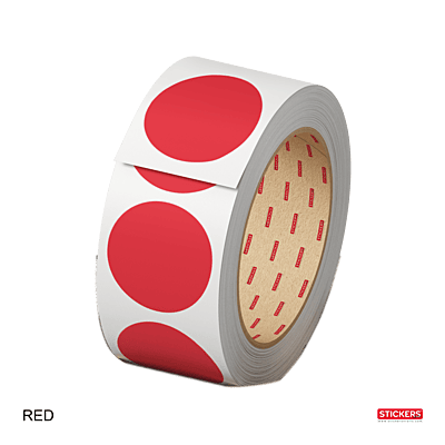 25mm - Round - Solid Colours - Colour Coding Stickers - Permanent Adhesive 25mm - Round - Solid Colours - Colour Coding Stickers - Permanent Adhesive