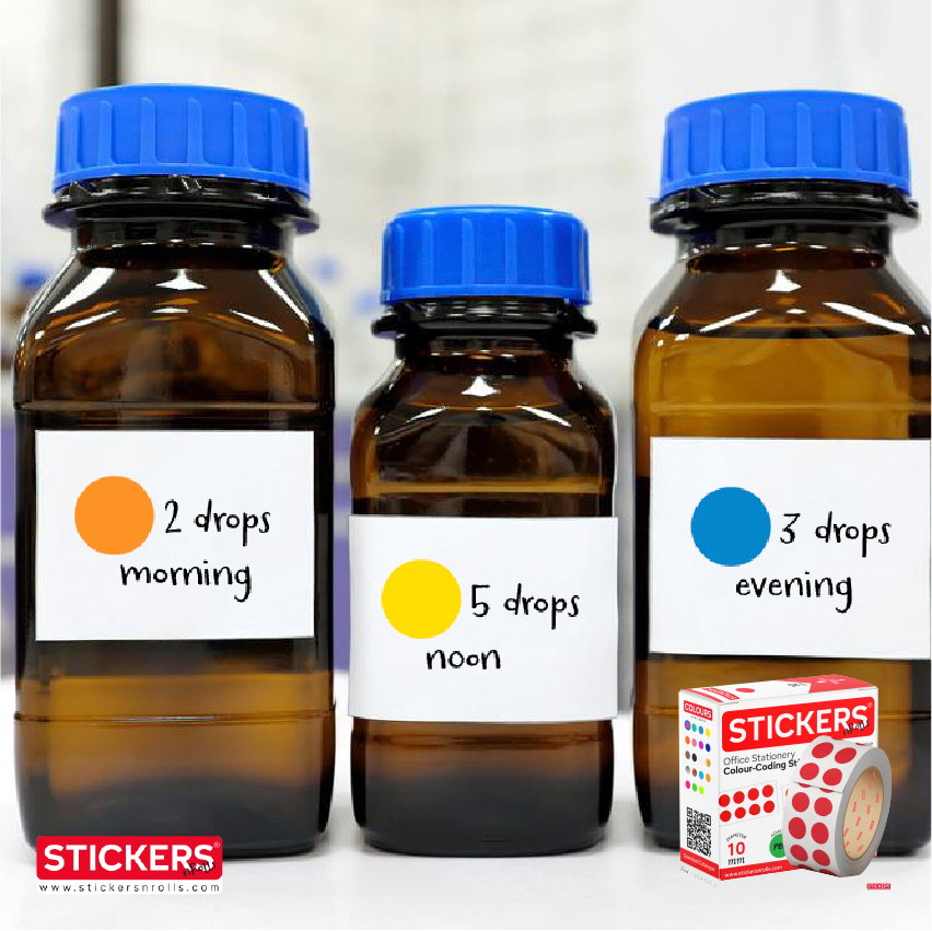 25mm - Round - Metallic Colours - Colour Coding Stickers - Permanent Adhesive 25mm - Round - Metallic Colours - Colour Coding Stickers - Permanent Adhesive