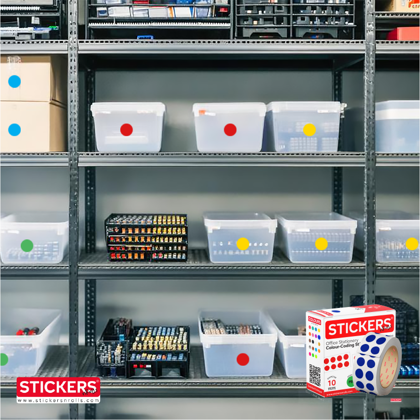 25mm - Round - Solid Colours - Colour Coding Stickers - Permanent Adhesive 25mm - Round - Solid Colours - Colour Coding Stickers - Permanent Adhesive