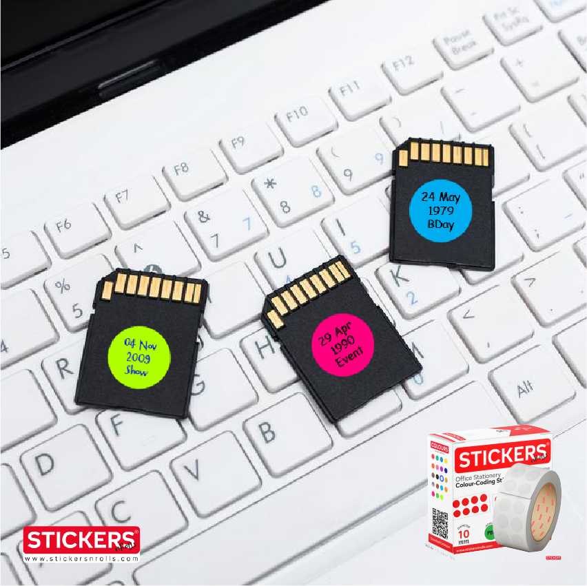 10mm - Round - Metallic - Colour Coding Stickers - Permanent Adhesive 10mm - Round - Metallic - Colour Coding Stickers - Permanent Adhesive