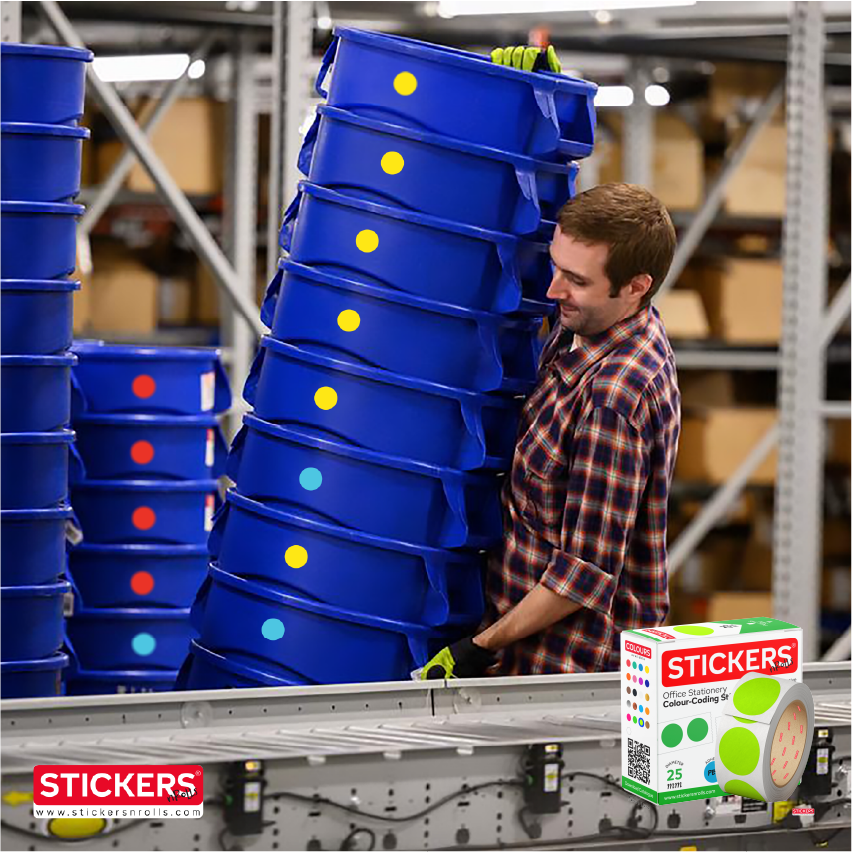 25mm - Round - Solid Colours - Colour Coding Stickers - Permanent Adhesive 25mm - Round - Solid Colours - Colour Coding Stickers - Permanent Adhesive